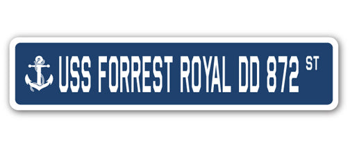 USS Forrest Royal Dd 872 Street Vinyl Decal Sticker