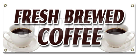 Fresh Brewed Coffee Banner