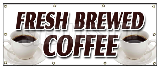Fresh Brewed Coffee Banner
