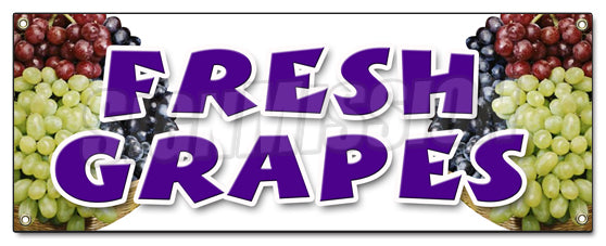 Fresh Grapes Banner