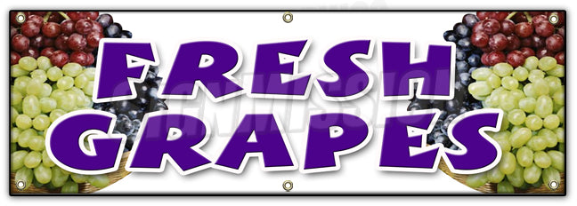 Fresh Grapes Banner