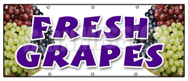 Fresh Grapes Banner