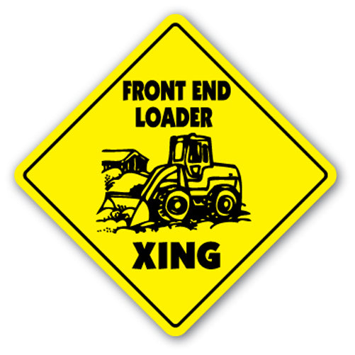 Front End Loader Crossing Vinyl Decal Sticker
