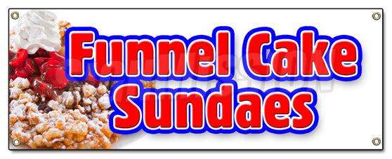 Funnel Cake Sundae Banner