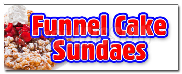 Funnel Cake Sundae Decal