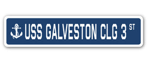 USS Galveston Clg 3 Street Vinyl Decal Sticker