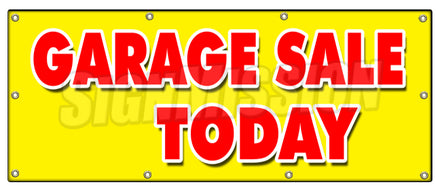 Garage Sale Today Banner