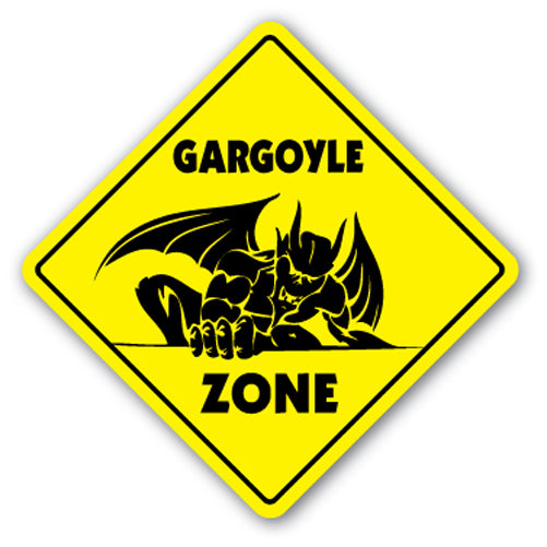 Gargoyle Zone Vinyl Decal Sticker
