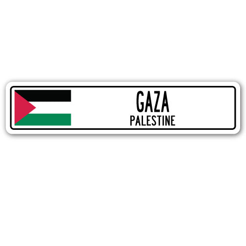GAZA, PALESTINE Street Sign
