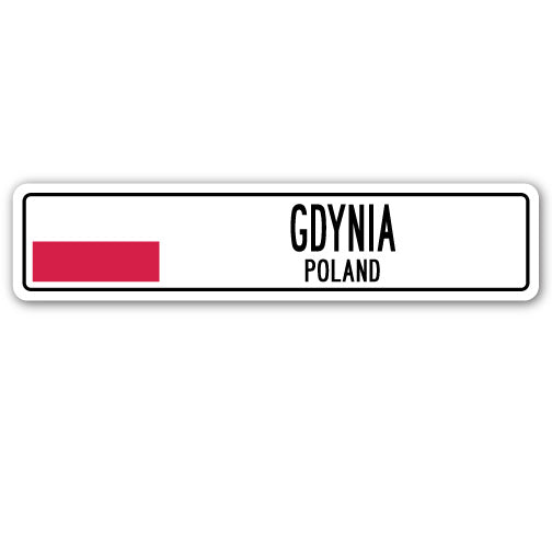 GDYNIA, POLAND Street Sign
