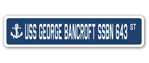 USS George Bancroft Ssbn 643 Street Vinyl Decal Sticker