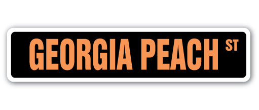 Georgia Peach Street Vinyl Decal Sticker