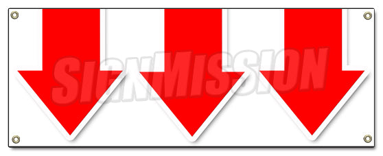 Giant Down Arrow Banner