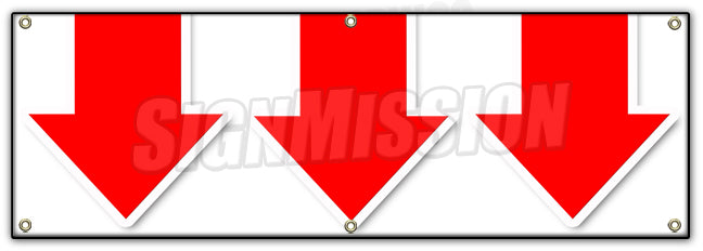 Giant Down Arrow Banner