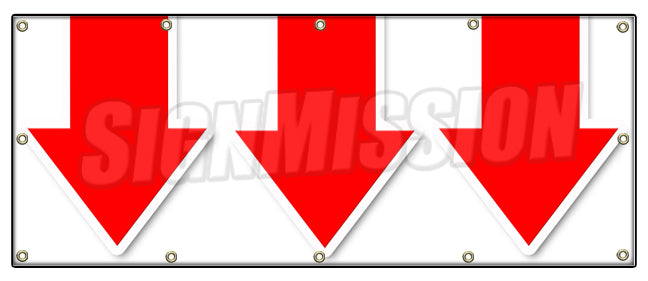 Giant Down Arrow Banner