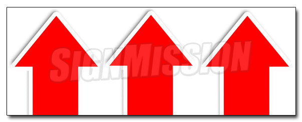 Giant Up Arrow Decal