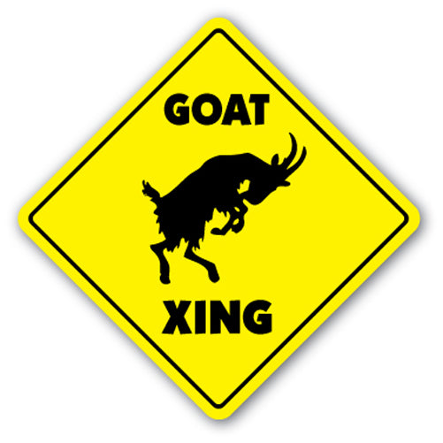 Goat Crossing Vinyl Decal Sticker