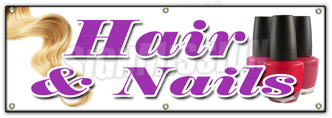 Hair & Nails Banner