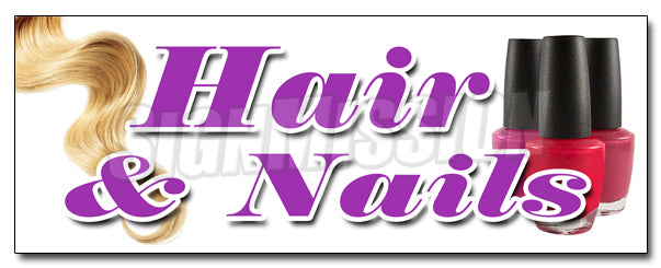 Hair & Nails Decal
