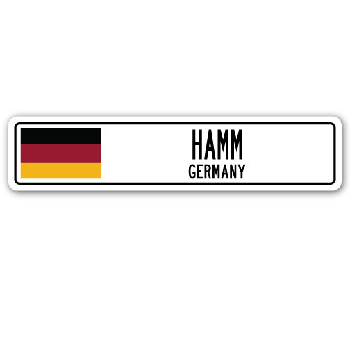 HAMM, GERMANY Street Sign