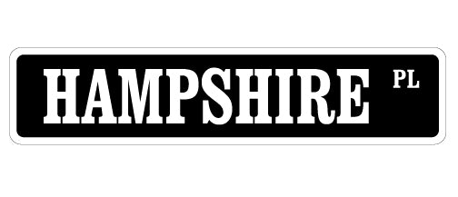 HAMPSHIRE PIG Street Sign