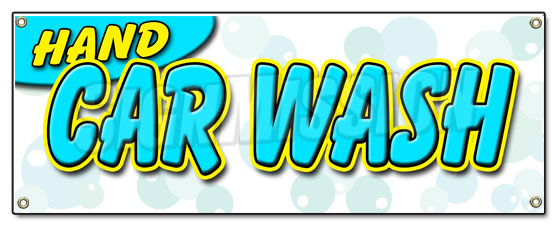 Hand Car Wash Banner