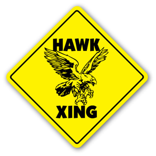Hawk Crossing Vinyl Decal Sticker