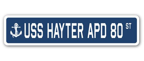 USS Hayter Apd 80 Street Vinyl Decal Sticker