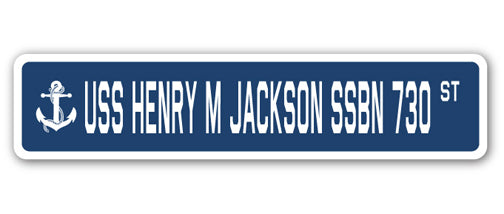 USS Henry M Jackson Ssbn 730 Street Vinyl Decal Sticker