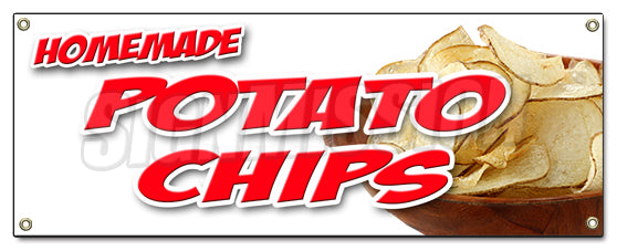 Homemade Potato Chips Banner