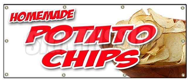 Homemade Potato Chips Banner