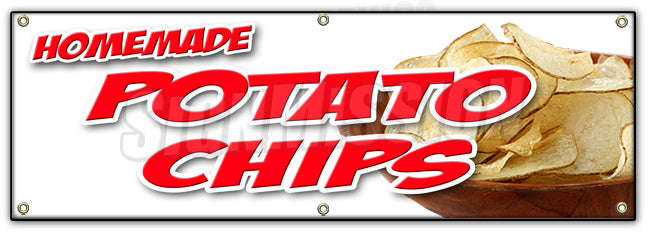 Homemade Potato Chips Banner