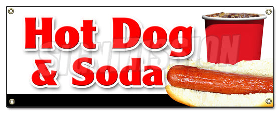 Hot Dogs & Soda Combo Banner