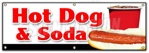 Hot Dogs & Soda Combo Banner