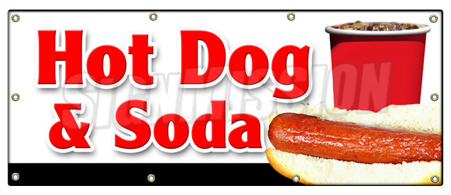 Hot Dogs & Soda Combo Banner