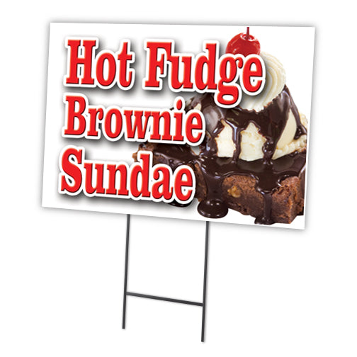 HOT FUDGE BROWNIE SUNDAE