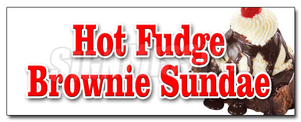 Hot Fudge Brownie Sundae Decal