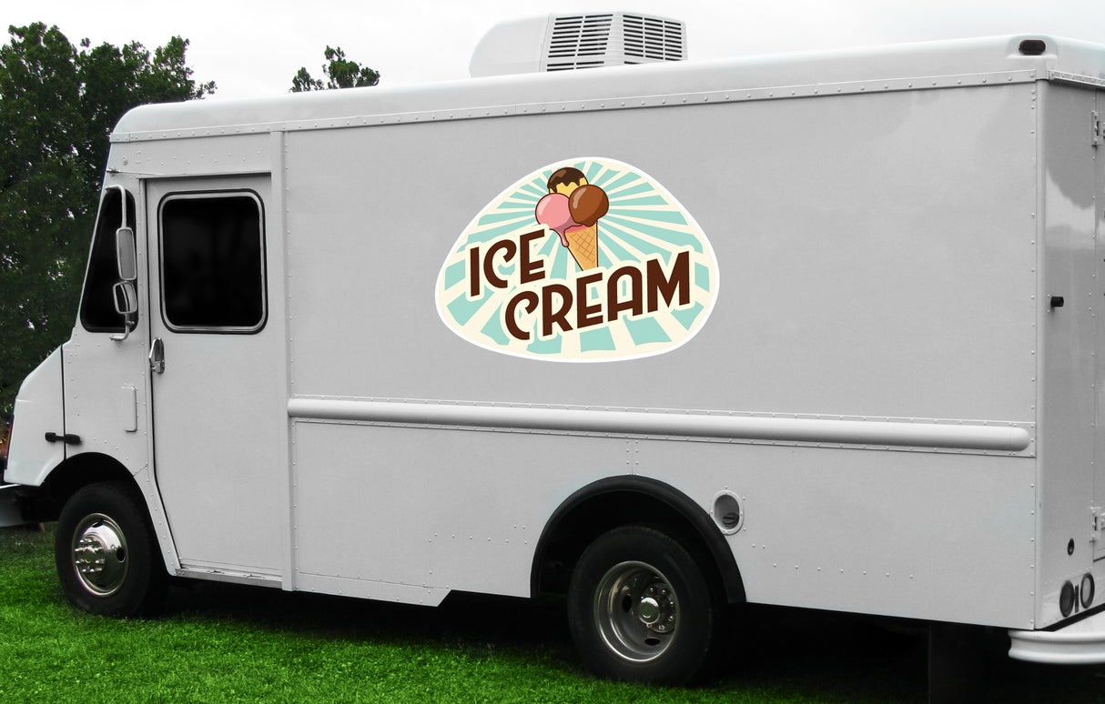 Ice Cream 3 Die Cut Decal