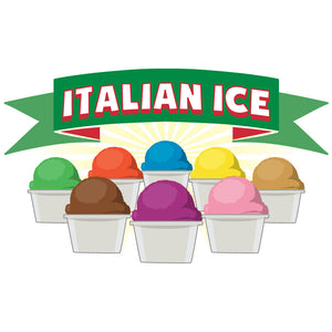 Italian Ice Die Cut Decal