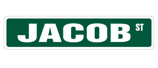 Jacob Street Vinyl Decal Sticker