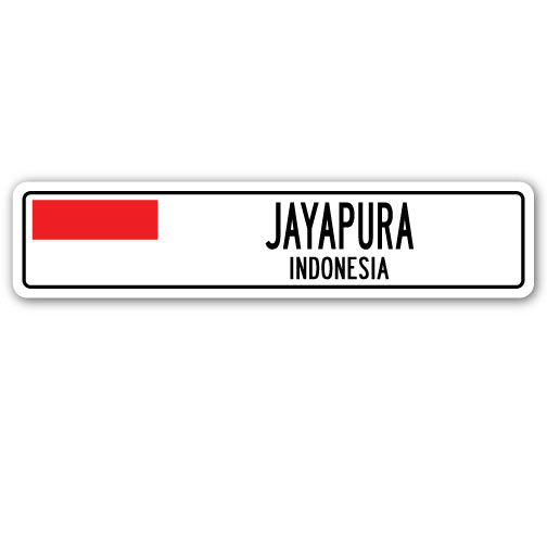 JAYAPURA, INDONESIA Street Sign