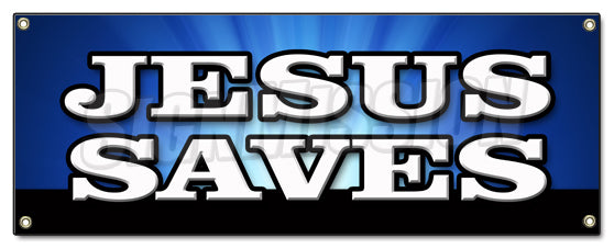 Jesus Saves Banner