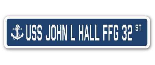 USS John L Hall Ffg 32 Street Vinyl Decal Sticker