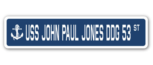 USS John Paul Jones Ddg 53 Street Vinyl Decal Sticker