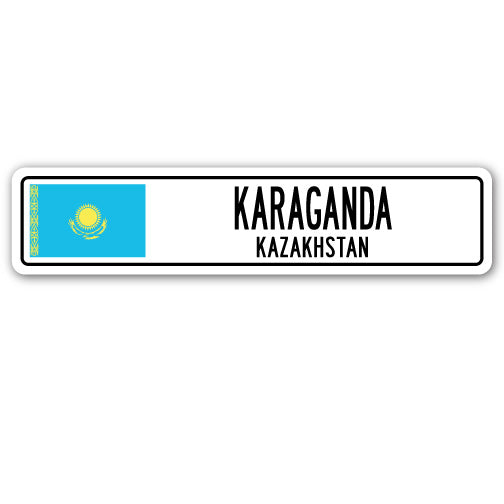 KARAGANDA, KAZAKHSTAN Street Sign
