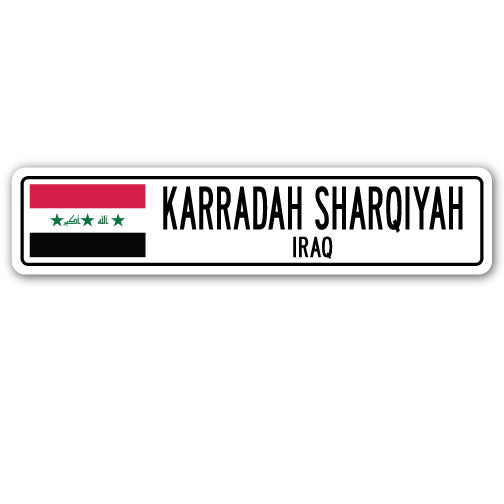 KARRADAH SHARQIYAH, IRAQ Street Sign