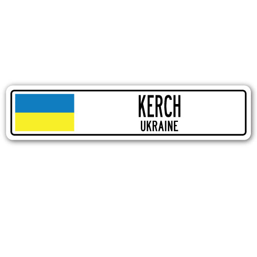 KERCH, UKRAINE Street Sign