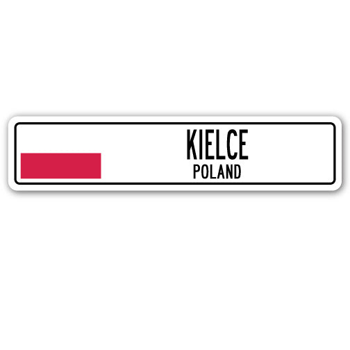 KIELCE, POLAND Street Sign