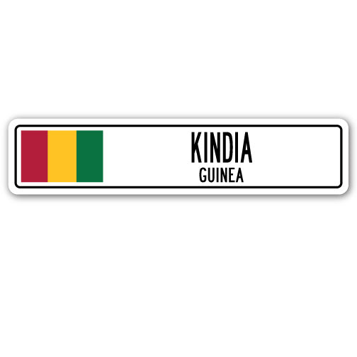 KINDIA, GUINEA Street Sign