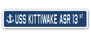 USS Kittiwake Asr 13 Street Vinyl Decal Sticker